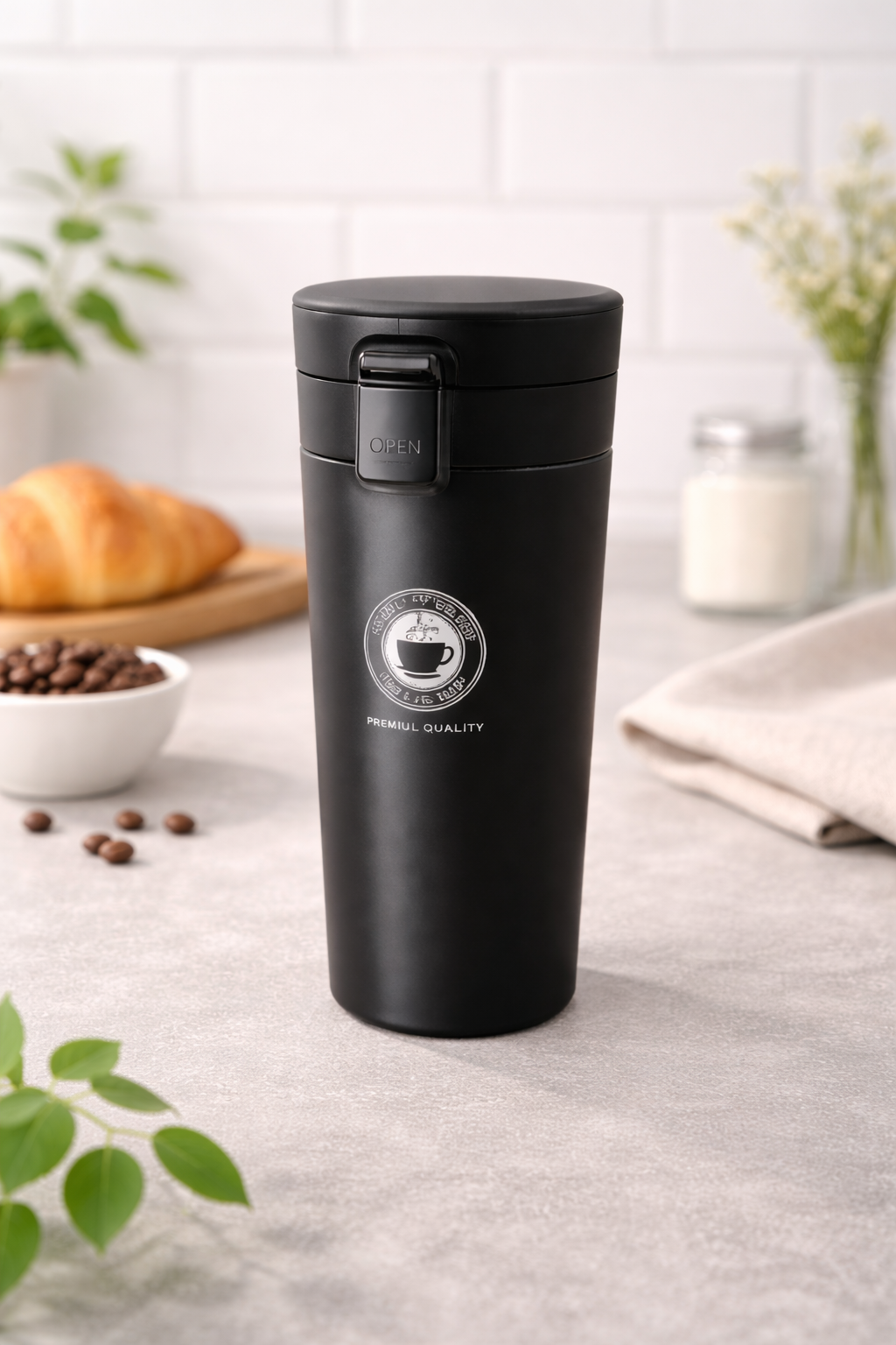 Stainless Steel Tumbler Vacuum Flask Bottle Thermo Tea Stainless Steel Coffee Mug  (380 ml).